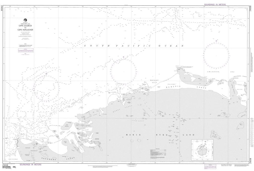 NGA Nautical Chart 29008: Cape Colbeck to Cape Herlacher (Marie Byrd Land)