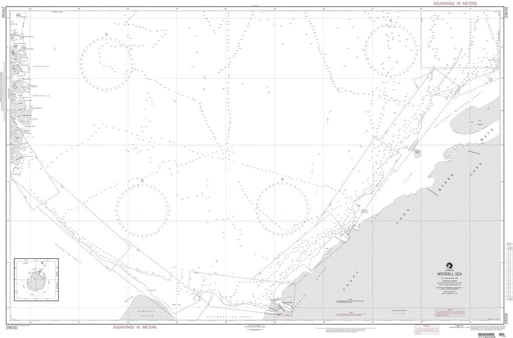 NGA Nautical Chart 29030: Weddell Sea