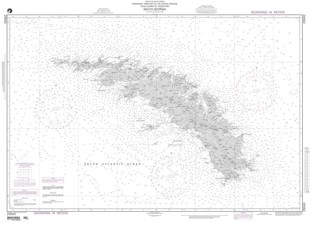 NGA Nautical Chart 29040: South Georgia