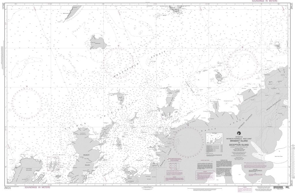 NGA Nautical Chart 29121: Brabant Island to Deception Island