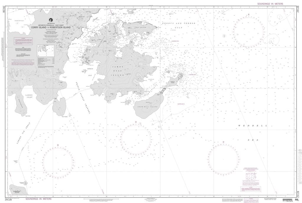 NGA Nautical Chart 29128: Corry Island to Robertson Island