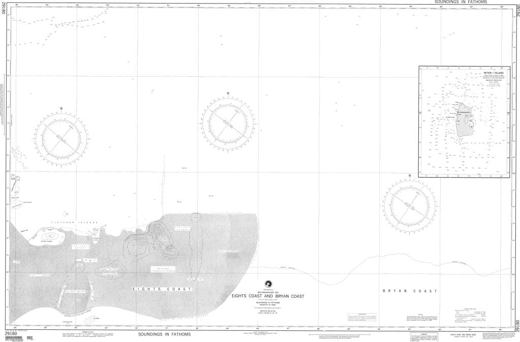 NGA Nautical Chart 29180: Eights Coast and Land Bryan Coast (Bellingshausen Sea)