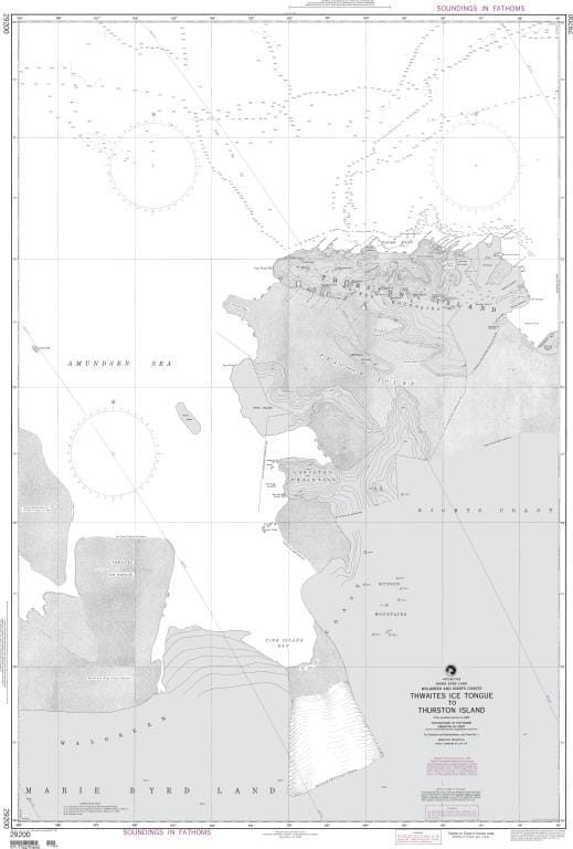 NGA Nautical Chart 29200: Thwaites Ice Tongue to Thurston Island