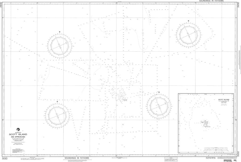 NGA Nautical Chart 29282: Scott Island and Approaches