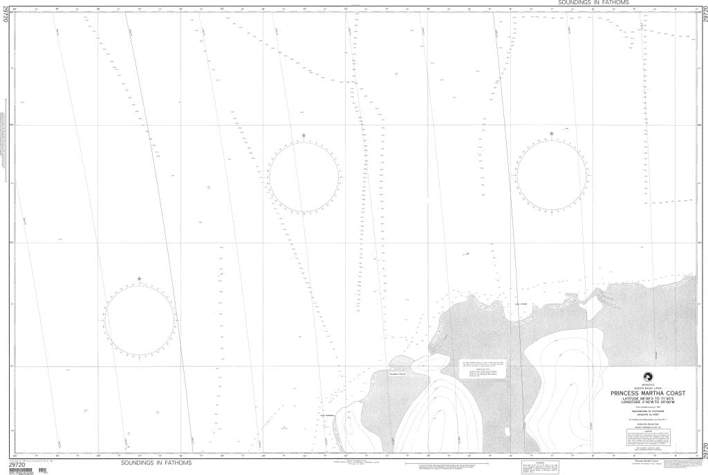 NGA Nautical Chart 29720: Princess Martha Coast (Queen Maud Land)