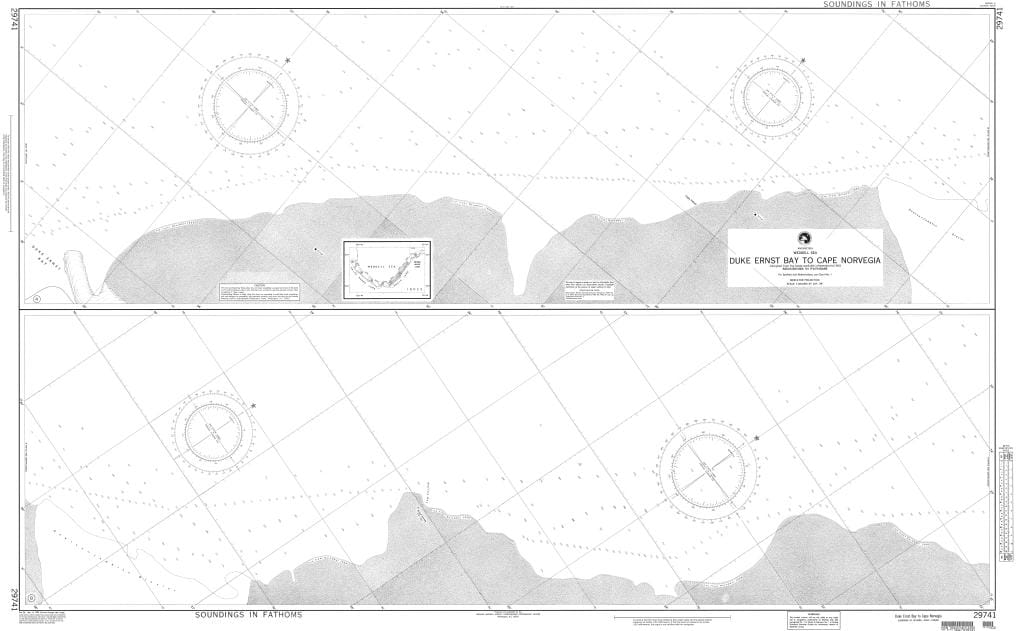 NGA Nautical Chart 29741: Duke Ernst Bay to Cape Norvegia (Weddell Sea)