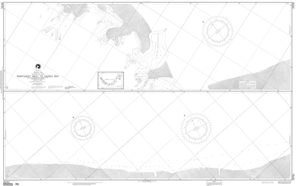 NGA Nautical Chart 29781: Nantucket Inlet to Vahsel Bay (Filchner Ice Shelf-Weddell Sea)