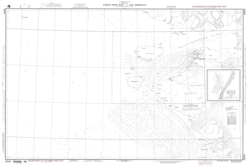 NGA Nautical Chart 38342: Parker Snow Bugt to Kap Abernathy