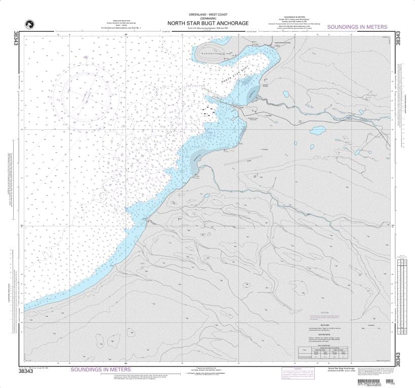 NGA Nautical Chart 38343: North Star Bugt Anchorage