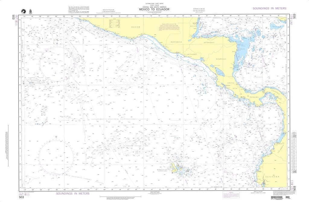 NGA Nautical Chart 503: Mexico to Ecuador