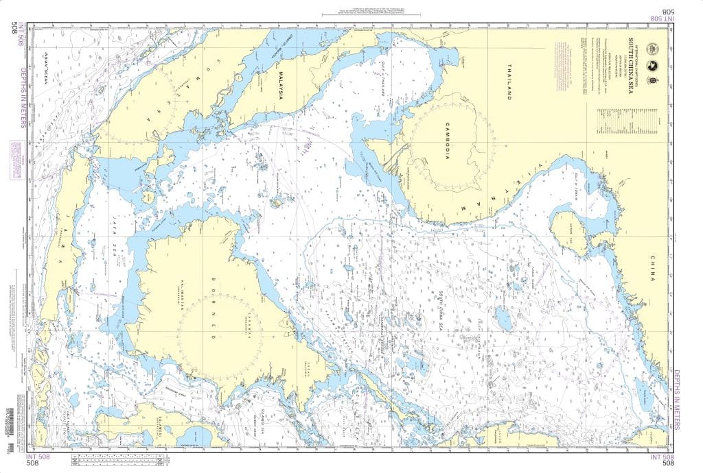 NGA Nautical Chart 508: South China Sea