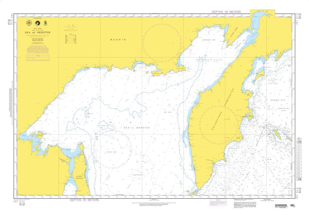 NGA Nautical Chart 512: Sea of Okhotsk