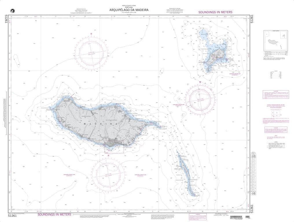 NGA Nautical Chart 51261: Arquipelago da Madeira