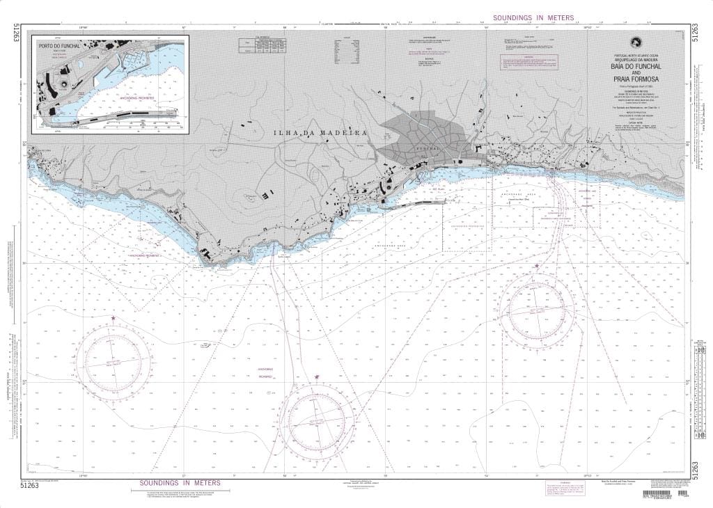 NGA Nautical Chart 51263: Baia Do Funchal and Praia Formosa