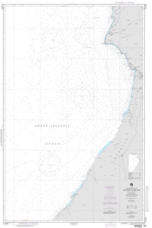 NGA Nautical Chart 51300: Cap Ghir to Sidi Ifni