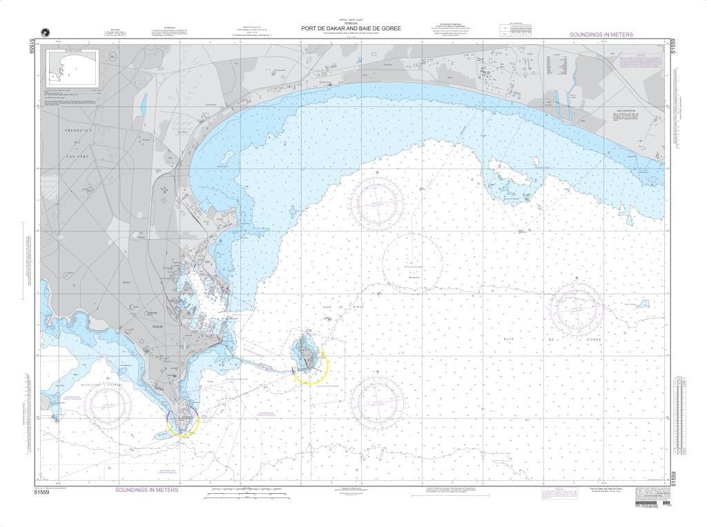 NGA Nautical Chart 51559: Port de Dakar and Baie de Goree