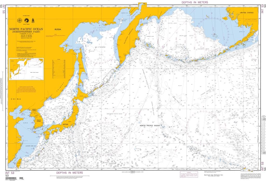 NGA Nautical Chart 53: North Pacific Ocean (Northwestern Part)