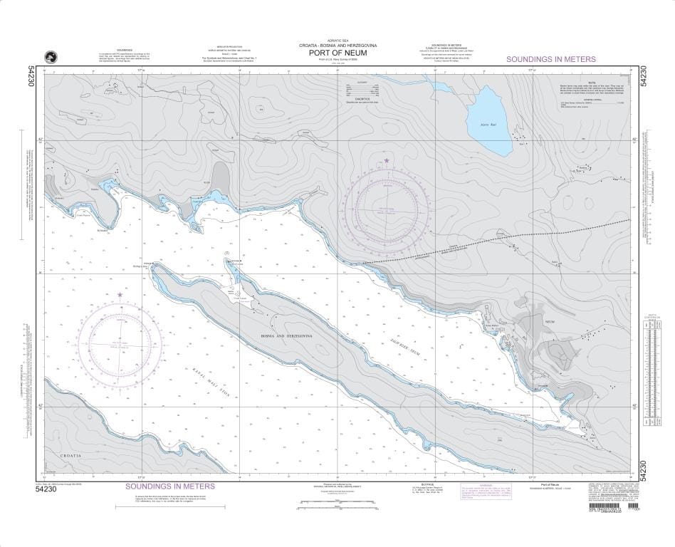 NGA Nautical Chart 54230: Port of Neum