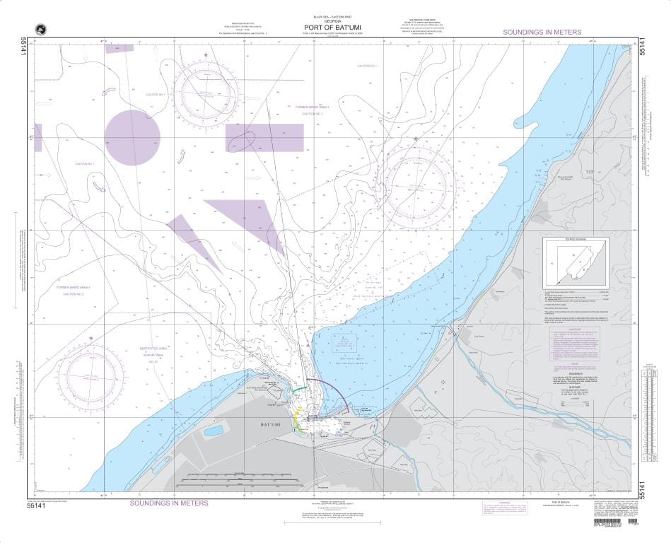 NGA Nautical Chart 55141: Port of Batumi