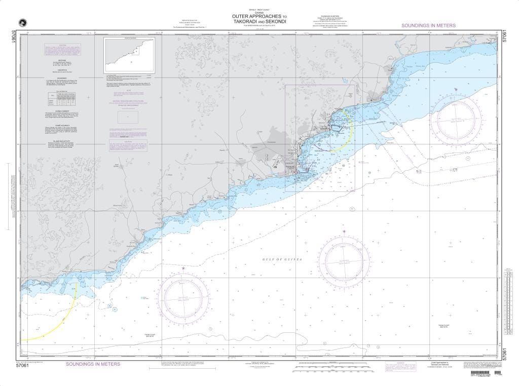 NGA Nautical Chart 57061: Approaches to Takoradi and Sekondi