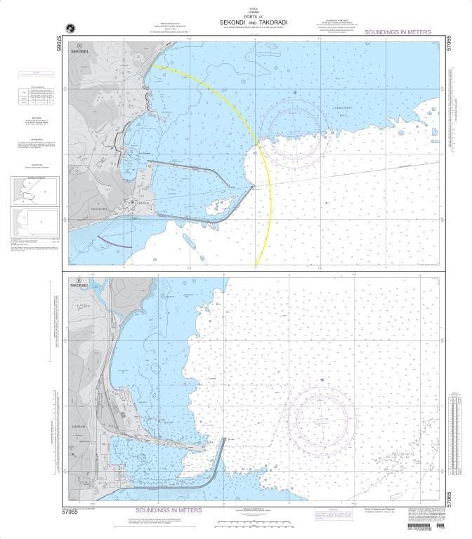 NGA Nautical Chart 57065: Ports of Sekondi and Takoradi