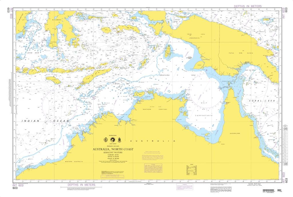 NGA Nautical Chart 603: Australia, North Coast-Adjacent Waters