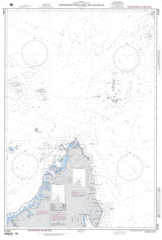 NGA Nautical Chart 61300: Madagascar-North Coast and Seychelles