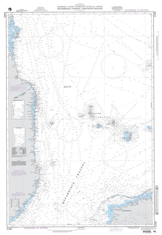 NGA Nautical Chart 61400: Mozambique Channel-Northern Reaches