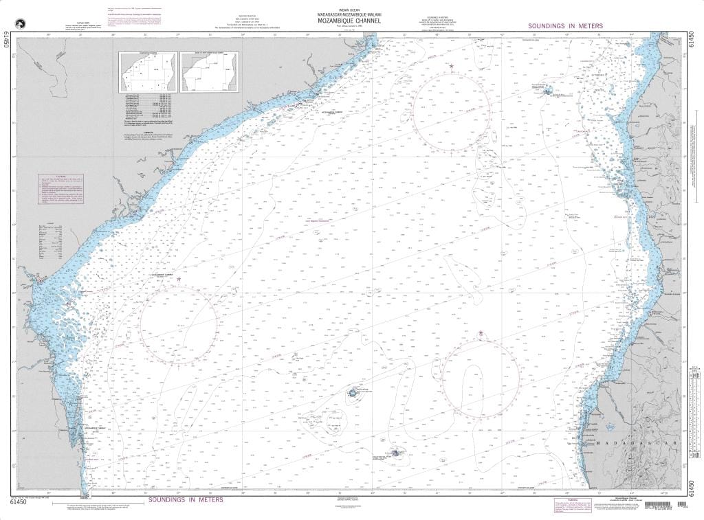 NGA Nautical Chart 61450: Mozambique Channel
