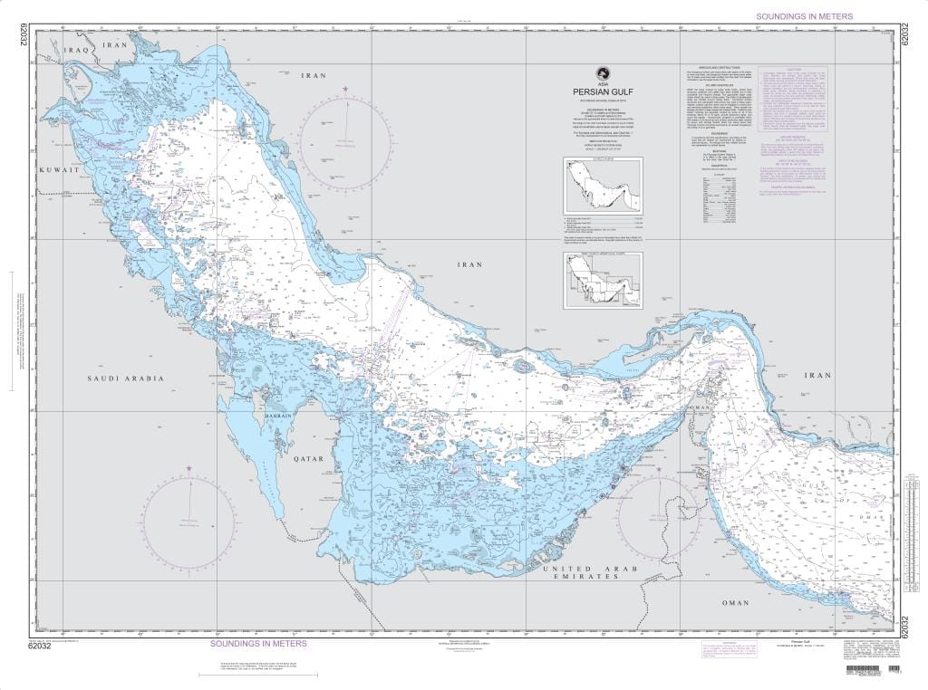NGA Nautical Chart 62032: Persian Gulf