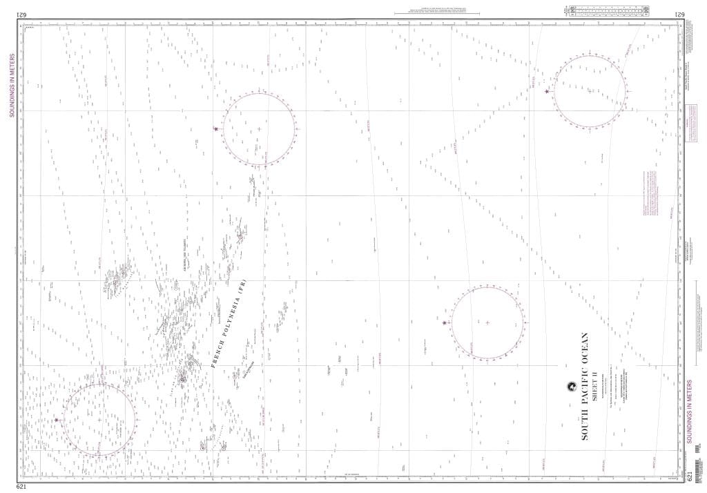 NGA Nautical Chart 621: South Pacific Ocean (Sheet II)