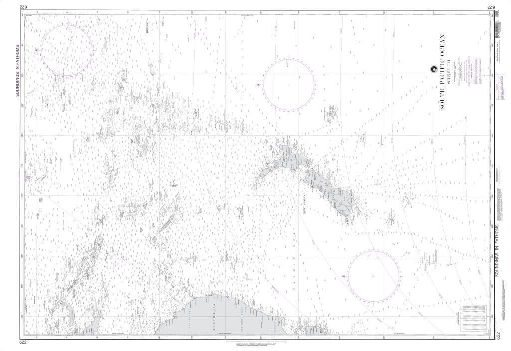 NGA Nautical Chart 622: South Pacific Ocean (Sheet III)