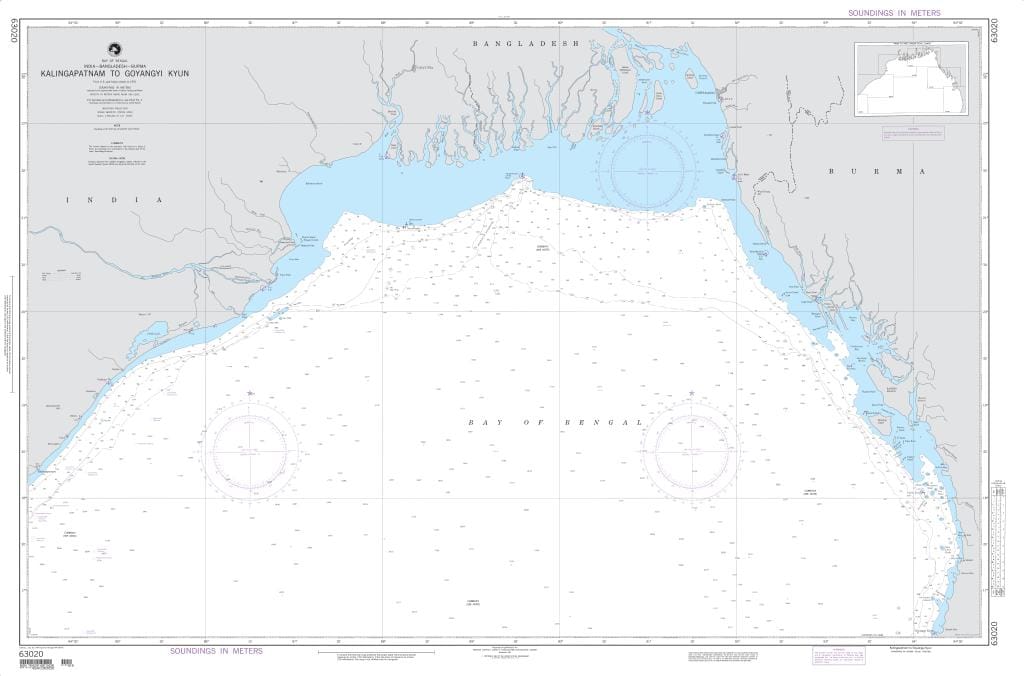 NGA Nautical Chart 63020: Kalingapatam to Goyagyi Kyun