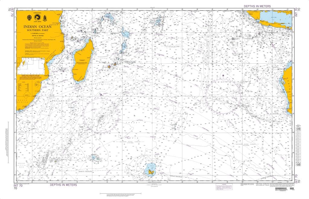 NGA Nautical Chart 70: Indian Ocean-Southern Portion