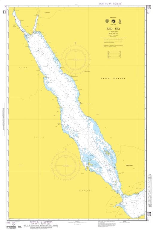 NGA Nautical Chart 704: Red Sea (OMEGA)