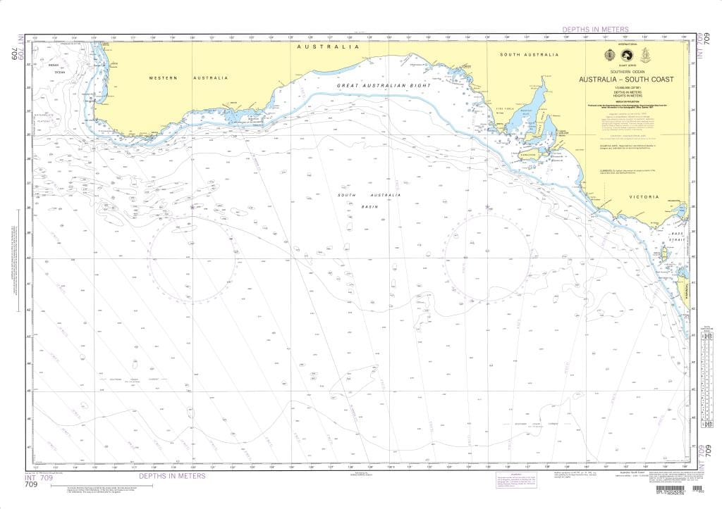 NGA Nautical Chart 709: Australia-South Coast