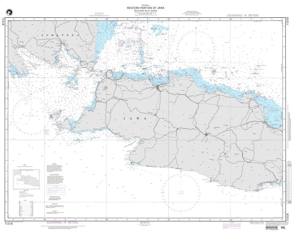 NGA Nautical Chart 71018: Western Portion of Jawa including Selat Sunda