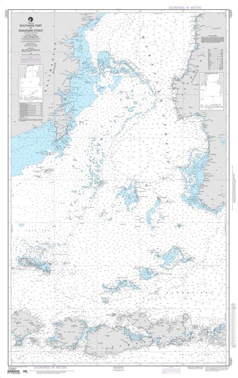 NGA Nautical Chart 72007: Southern Part of Makassar Strait