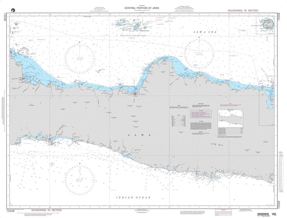 NGA Nautical Chart 72028: Central Portion of Jawa