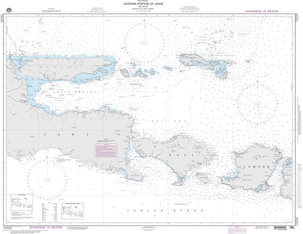 NGA Nautical Chart 72035: Eastern Portion of Jawa