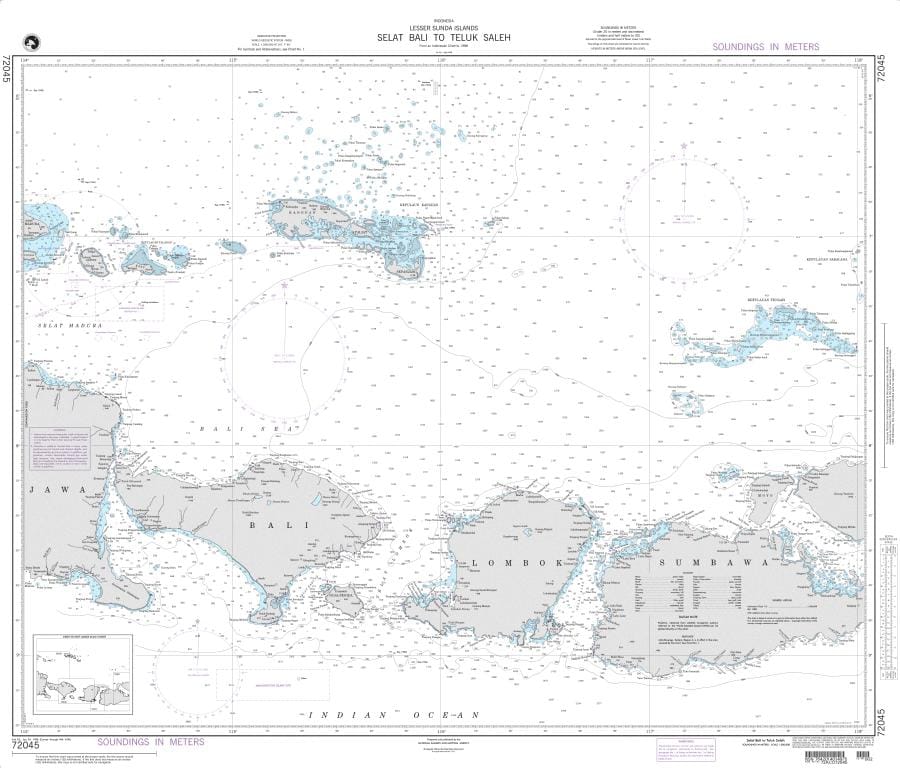 NGA Nautical Chart 72045: Selat Bali to Tembuk Saleh
