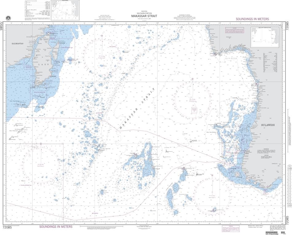 NGA Nautical Chart 72085: Makassar Strait-Southern Portion