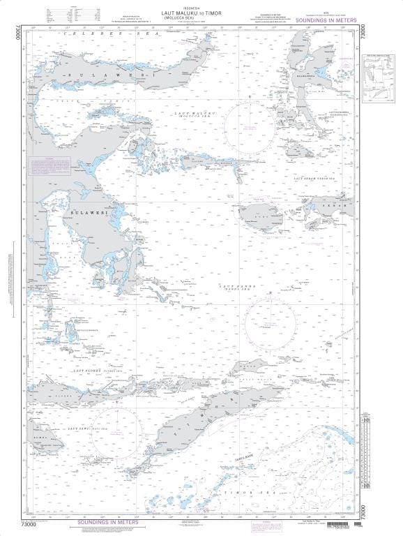 NGA Nautical Chart 73000: Laut Maluku to Timor