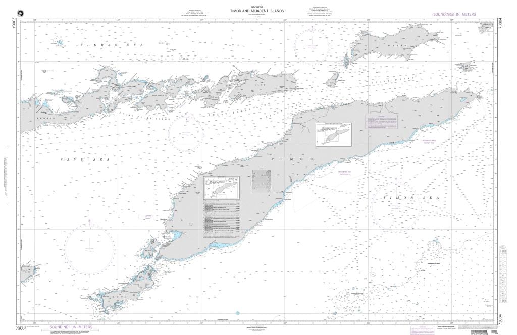 NGA Nautical Chart 73004: Timor and Adjacent Islands