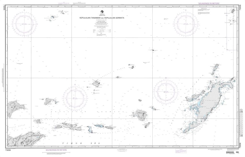 NGA Nautical Chart 73006: Kepulauan Tanimbar and Kepulauan Sermata