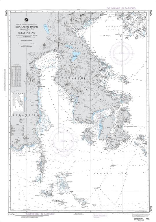 NGA Nautical Chart 73008: Kepulauan Macan (Kepulauan Bone Rate) to Selat Peleng