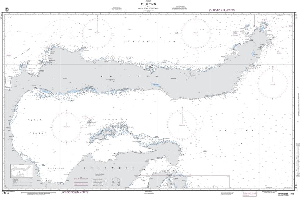 NGA Nautical Chart 73012: Teluk Tomini and North Coast of Sulawesi