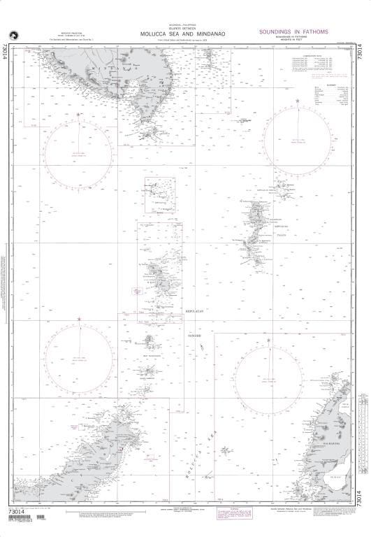 NGA Nautical Chart 73014: Islands between Molucca Sea and Mindanao (OMEGA)