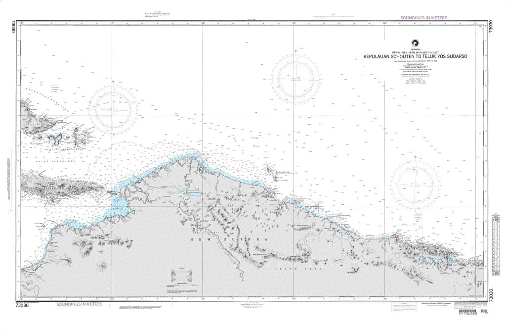 NGA Nautical Chart 73030: Kepulauan Schouten to Teluk Yos Sudarso
