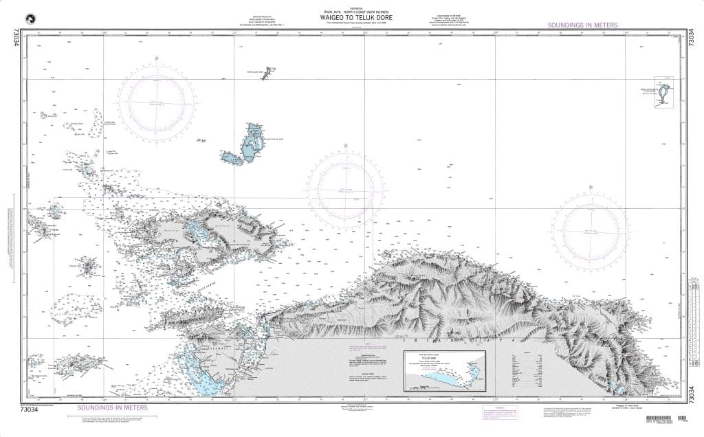 NGA Nautical Chart 73034: Waigeo to Teluk Dore